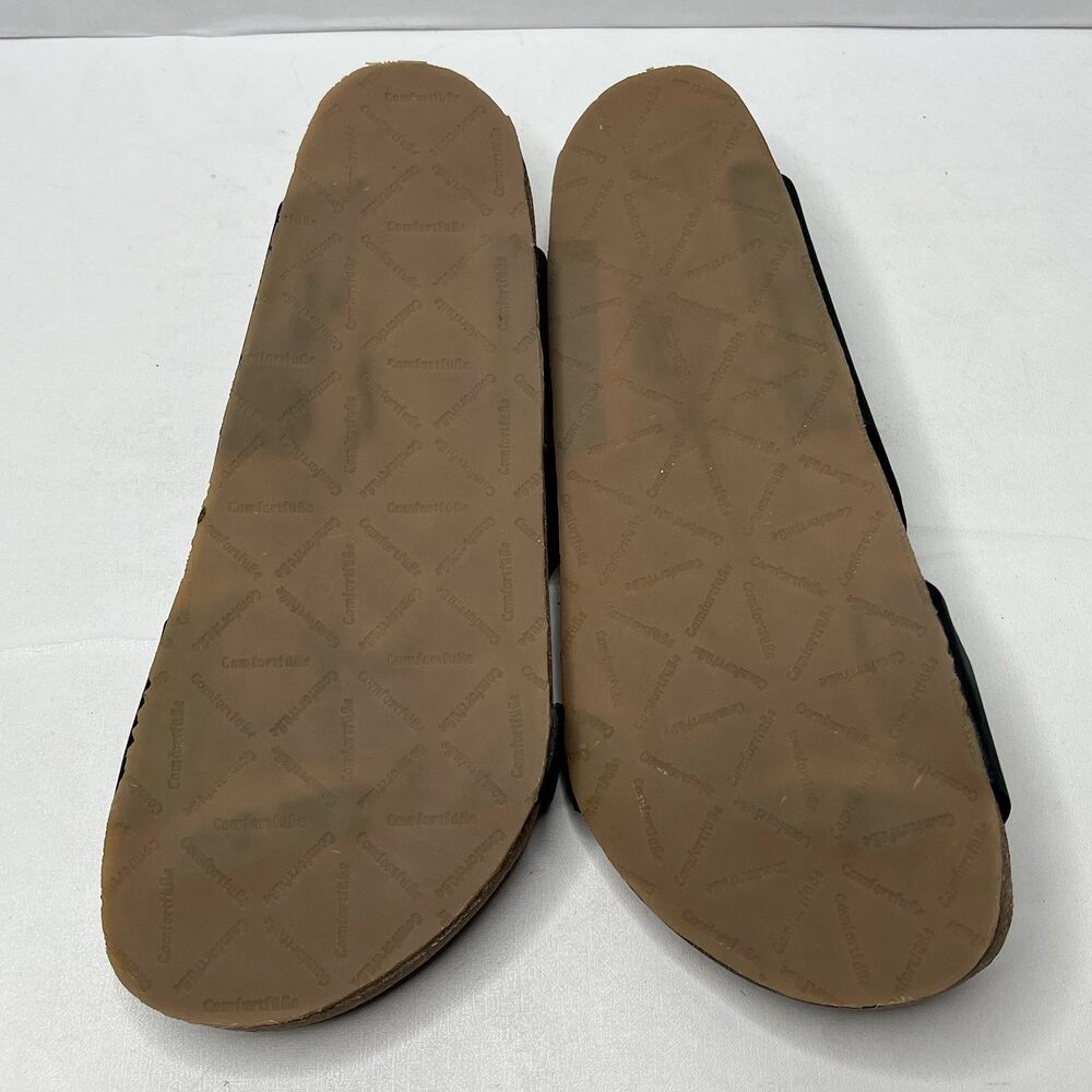 ComfortFusse Handmade Black Suede Comfort Slide Sandals  Women Size 40/9.5 - Picture 7 of 9